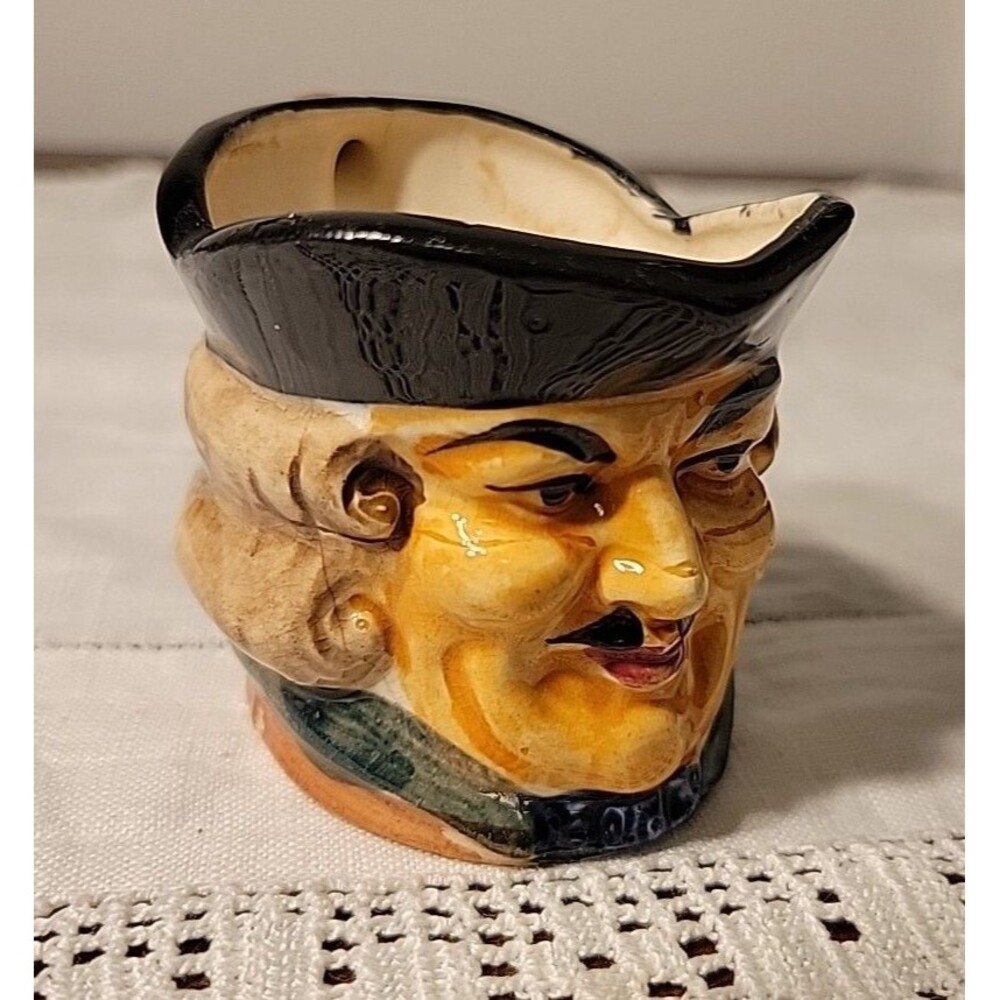 Vintage Toby Mug Creamer Made In Japan, Colonial Man with Mustache